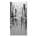GobekUsa Handmade Abstract City Oil Painting, Modern Wall Art