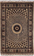 Handmade Afghani Gumbad Dome Area Rug 7x10 ft