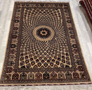 Handmade Afghani Gumbad Dome Area Rug 7x10 ft