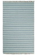 HANDMADE BOHO 5X8 AND 8X10 WHITE AND Gray WOOL BLEND DHURRIE RUG | VIK2