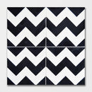 Handmade Chevron Honed Cement Tiles 8x8