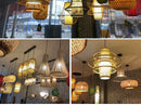 GobekUsa Handmade Chinese Rattan Wicker Pendant Ceiling Light