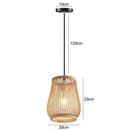 GobekUsa Handmade Chinese Rattan Wicker Pendant Ceiling Light