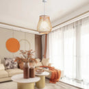GobekUsa Handmade Chinese Rattan Wicker Pendant Ceiling Light