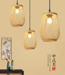 GobekUsa Handmade Chinese Rattan Wicker Pendant Ceiling Light