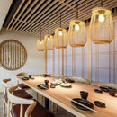 GobekUsa Handmade Chinese Rattan Wicker Pendant Ceiling Light