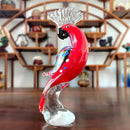 GobekUsa Handmade Crystal Sika Deer Figurine Blown Glass Animal Craft Home Decor