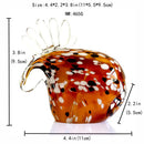 GobekUsa Handmade Crystal Sika Deer Figurine Blown Glass Animal Craft Home Decor