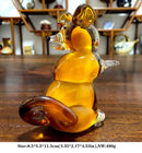 GobekUsa Handmade Crystal Sika Deer Figurine Blown Glass Animal Craft Home Decor