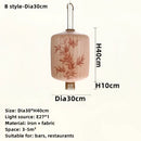 GobekUsa Bamboo Lantern Pendant: Handmade Fabric Shade for Elegant Hotel and Restaurant Lighting