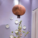 GobekUsa Bamboo Lantern Pendant: Handmade Fabric Shade for Elegant Hotel and Restaurant Lighting