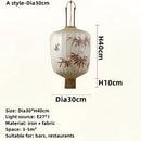GobekUsa Bamboo Lantern Pendant: Handmade Fabric Shade for Elegant Hotel and Restaurant Lighting