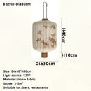 GobekUsa Bamboo Lantern Pendant: Handmade Fabric Shade for Elegant Hotel and Restaurant Lighting