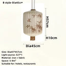 GobekUsa Bamboo Lantern Pendant: Handmade Fabric Shade for Elegant Hotel and Restaurant Lighting