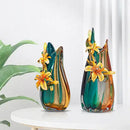 GobekUsa Handmade Enamel Vase for Living Room TV Cabinet and Wine Cabinet Décor