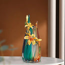 GobekUsa Handmade Enamel Vase for Living Room TV Cabinet and Wine Cabinet Décor