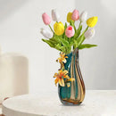 GobekUsa Handmade Enamel Vase for Living Room TV Cabinet and Wine Cabinet Décor