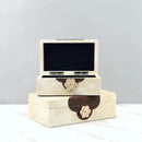 GobekUsa Handmade Flowers Leather Jewelry Box Makeup Organizer Home Decor