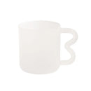 Handmade glass mug lavender & green kitchen coffee cup by Decorbites
