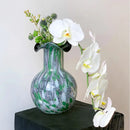 GobekUsa Handmade Glass Vase Pebble Marble Home Decoration Floral Arrangement Accessories