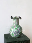 GobekUsa Handmade Glass Vase Pebble Marble Home Decoration Floral Arrangement Accessories