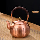 GobekUsa Handmade Copper Tea Pot with Knitting Handle - Chinese Light Luxury Tea Set