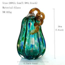 GobekUsa Handmade Glass Pumpkin Figurines Collectible Statue Home Decor