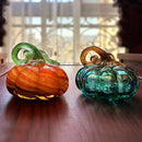 GobekUsa Handmade Glass Pumpkin Figurines Collectible Statue Home Decor