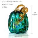 GobekUsa Handmade Glass Pumpkin Figurines Collectible Statue Home Decor