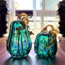 GobekUsa Handmade Glass Pumpkin Figurines Collectible Statue Home Decor