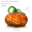 GobekUsa Handmade Glass Pumpkin Figurines Collectible Statue Home Decor