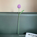 Handmade knitted crochet tulips multi color bedroom flower decor by Decorbites