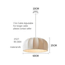 GobekUsa Handmade Silk Pendant Lamps for Dining, Bedroom, Living, Study Rooms