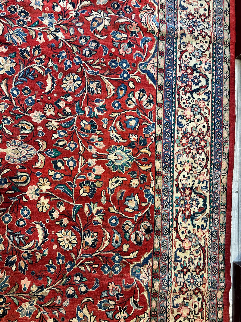 Handmade One-of-a-Kind Persian Mahal Rug - 10’ x 12’10”
