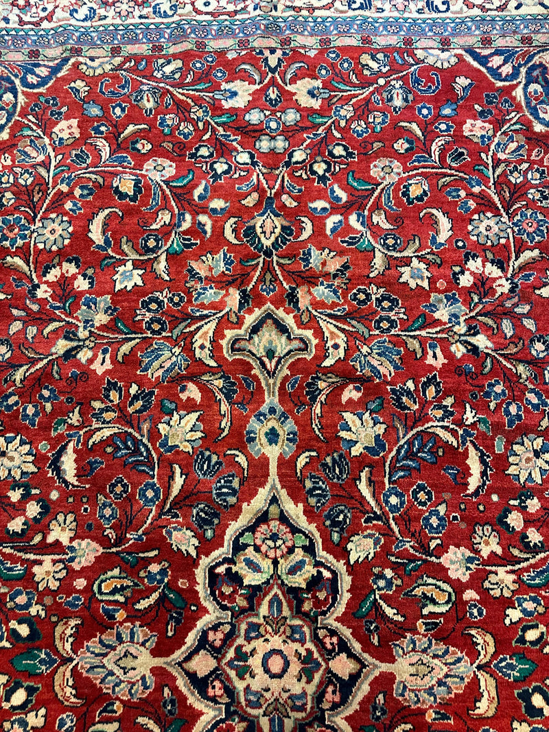 Handmade One-of-a-Kind Persian Mahal Rug - 10’ x 12’10”