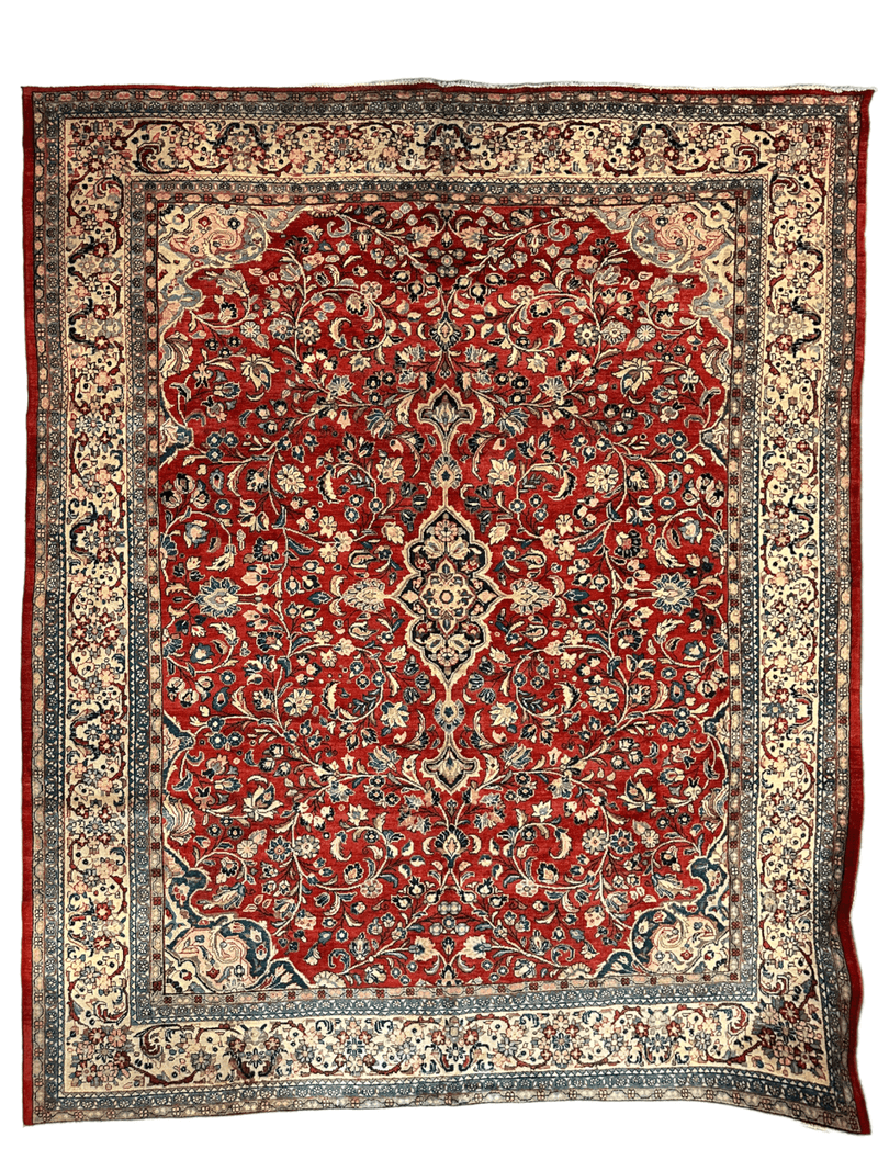 Handmade One-of-a-Kind Persian Mahal Rug - 10’ x 12’10”