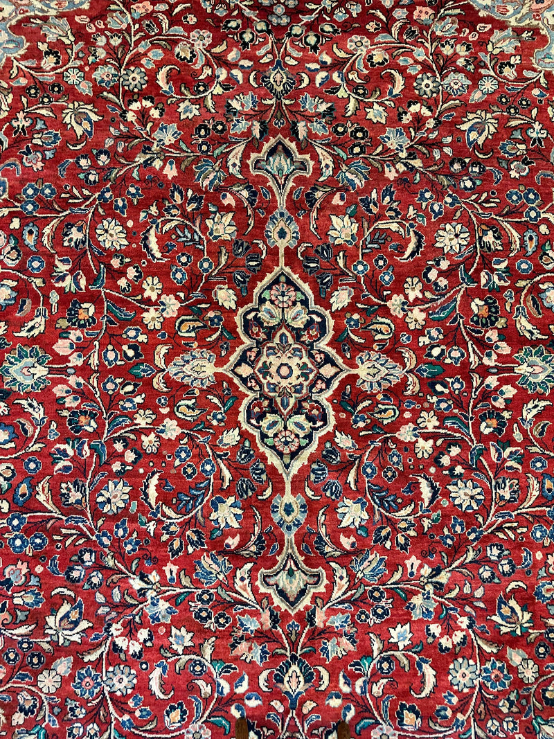 Handmade One-of-a-Kind Persian Mahal Rug - 10’ x 12’10”