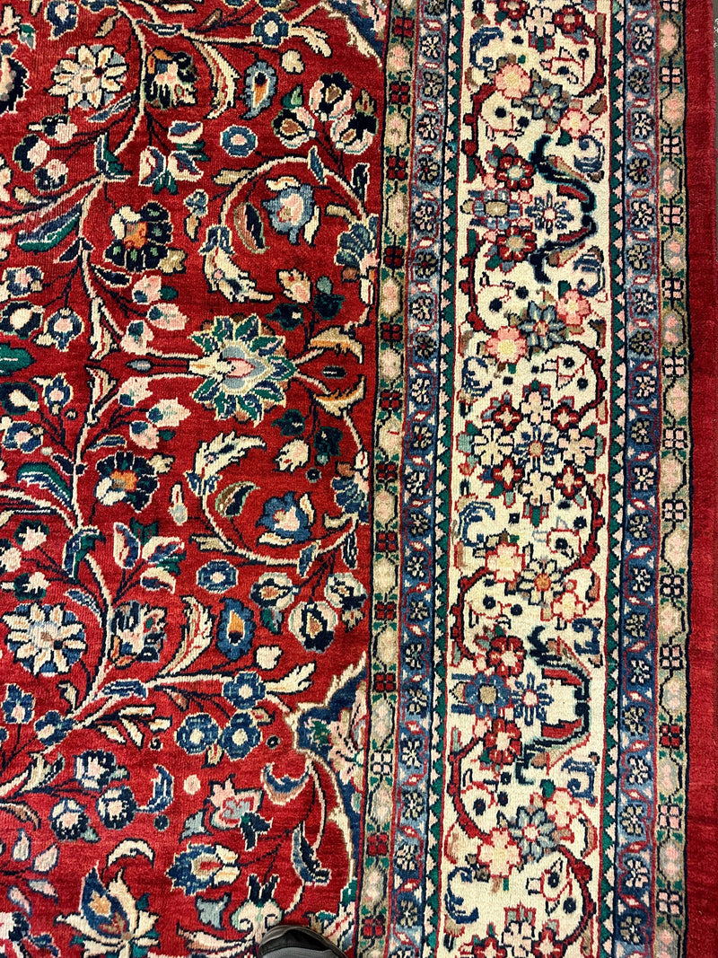 Handmade One-of-a-Kind Persian Mahal Rug - 10’ x 12’10”