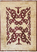 Hand-Knotted Pak-Ziegler Wool Rug – 8'7" x 11'7" – Traditional Design, Warm Earth Tones