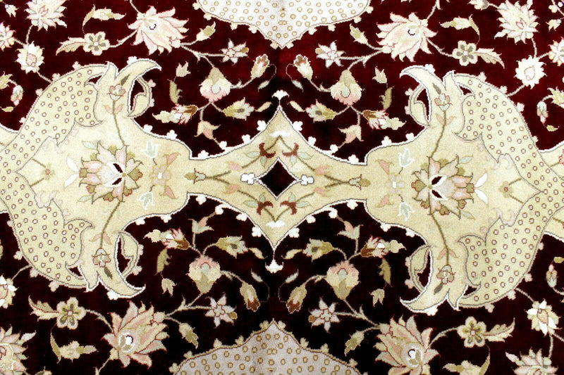 Hand-Knotted Pak-Ziegler Wool Rug – 8'7" x 11'7" – Traditional Design, Warm Earth Tones