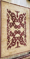 Hand-Knotted Pak-Ziegler Wool Rug – 8'7" x 11'7" – Traditional Design, Warm Earth Tones