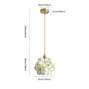 GobekUsa Glass Petal Pendant Light: Handmade Modern Flower Stained Lamp for Bedroom & Living Room