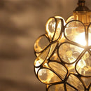 GobekUsa Glass Petal Pendant Light: Handmade Modern Flower Stained Lamp for Bedroom & Living Room