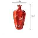 GobekUsa Handmade Pomegranate Ceramic Vase: Stylish Home Decor & Flower Arrangement Accessory