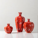 GobekUsa Handmade Pomegranate Ceramic Vase: Stylish Home Decor & Flower Arrangement Accessory