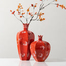 GobekUsa Handmade Pomegranate Ceramic Vase: Stylish Home Decor & Flower Arrangement Accessory