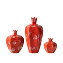 GobekUsa Handmade Pomegranate Ceramic Vase: Stylish Home Decor & Flower Arrangement Accessory