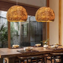 GobekUsa Handmade Rattan Bamboo Pendant Lamp for Creative Living Room Lighting