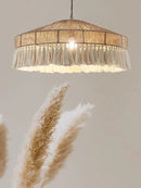 GobekUsa Handmade Rattan Pendant Lights - Nordic Style Chandelier for Home Decor