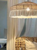 GobekUsa Handmade Rattan Pendant Lights - Nordic Style Chandelier for Home Decor